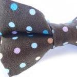 Bow Tie - Brown With Polka Dots Bowtie For Boys